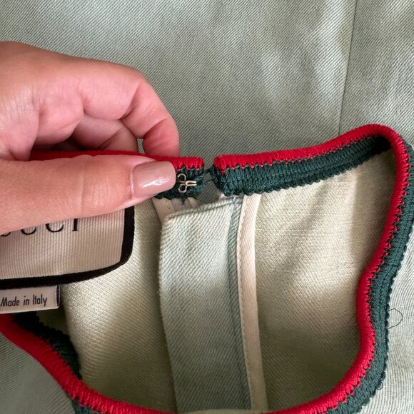 Gucci Light Green Dress Women Size 42 - Picture 11 of 14